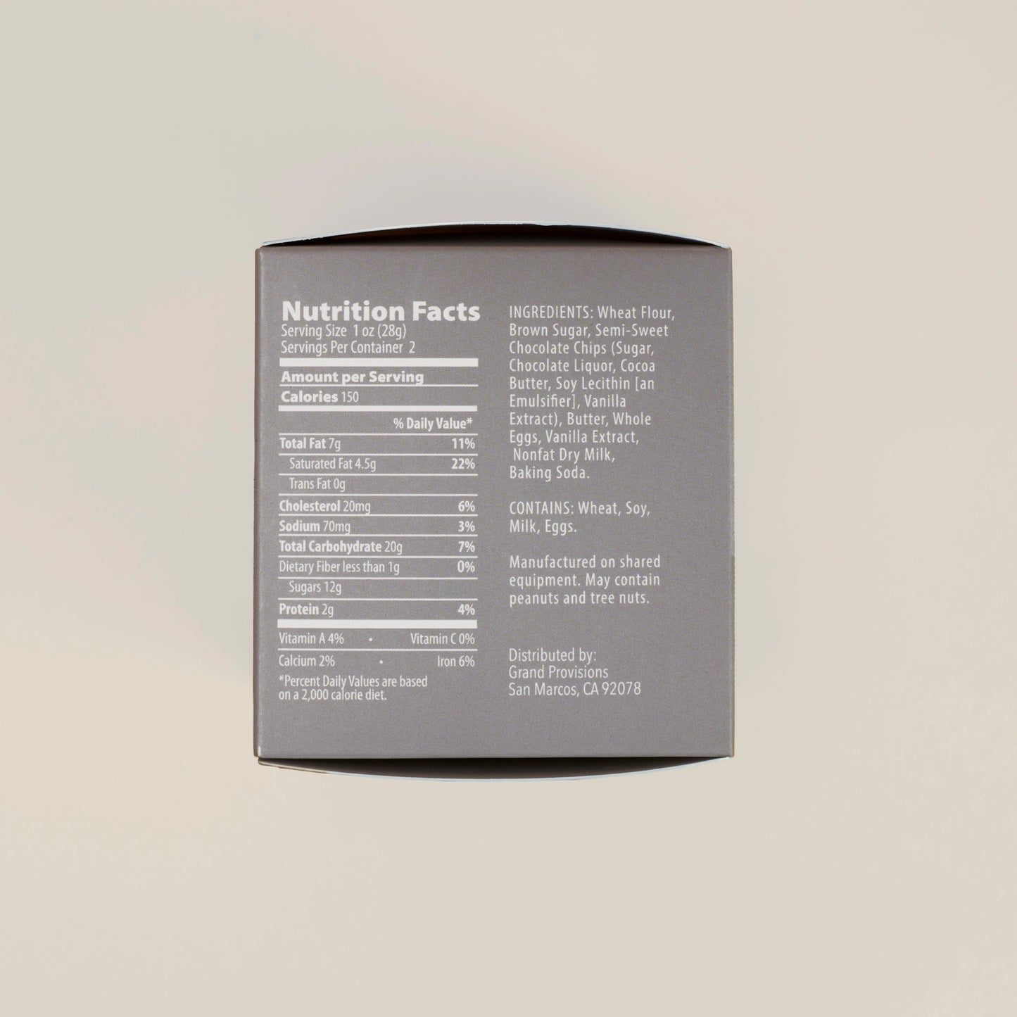 Chocolate Chip Crunchy Cookies (2 oz)