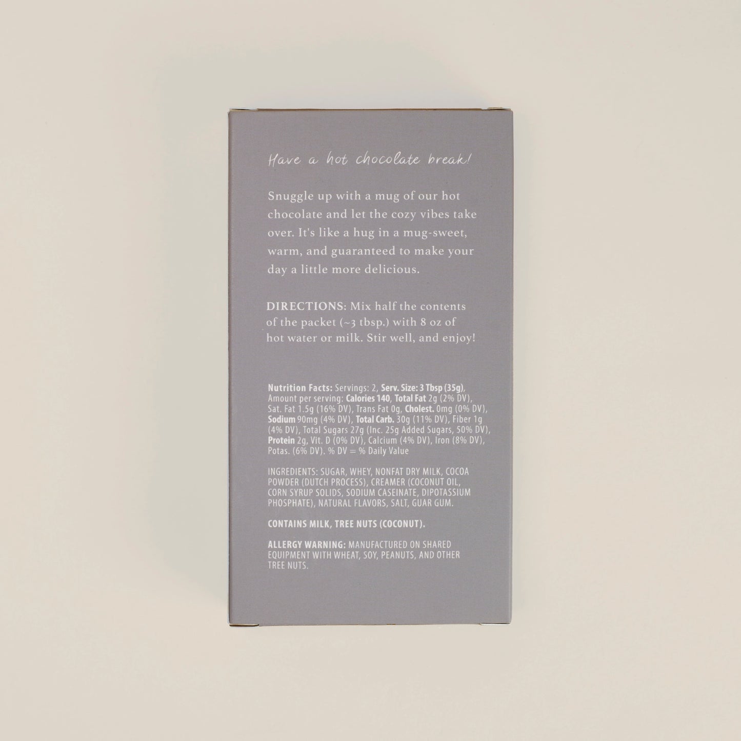 Hot Chocolate - Creamy Milk (2.5 oz)